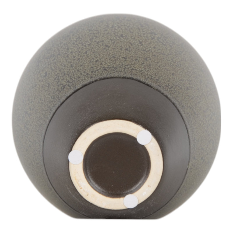 Sculptural Ceramic Vase With Textured Organic Design - Modern Decorative Accent, 10" H x 7" W x 7" D