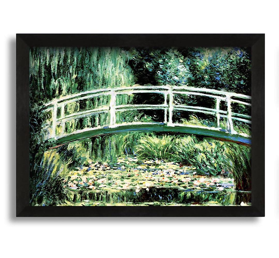 Gerahmtes Leinwandbild Lily Pond von Claude Monet