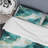 Emerald Oceanic Allure Marble Pattern Floral Duvet Cover-1727789229