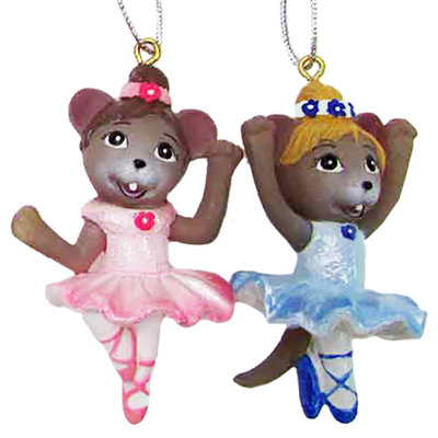 2'' Ceramic Animals Hanging Figurine Ornament