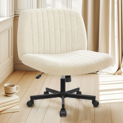 Keyri Criss Cross Office Desk Chair With Wheels