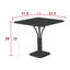 Luxembourg Outdoor Square Dining Table-1850747906-1850747911