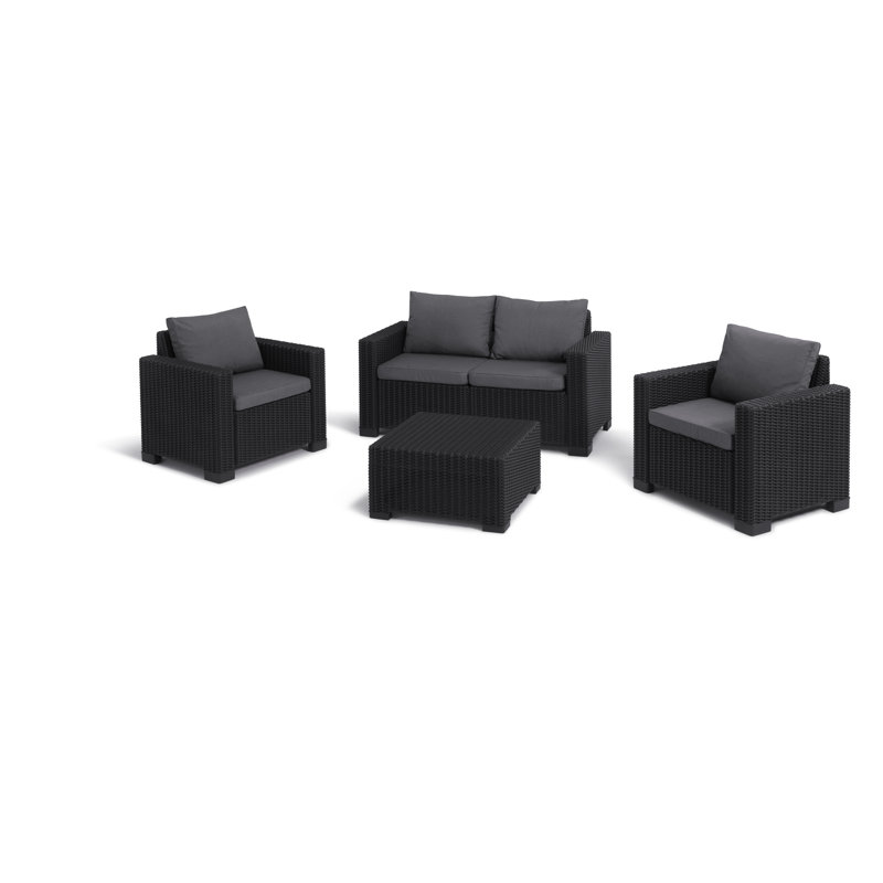 Keter California 4 Seater Outdoor Garden Furniture Lounge set
