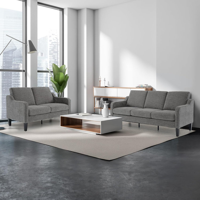 Sinica Upholstered 71.2'' Sofa, Gray