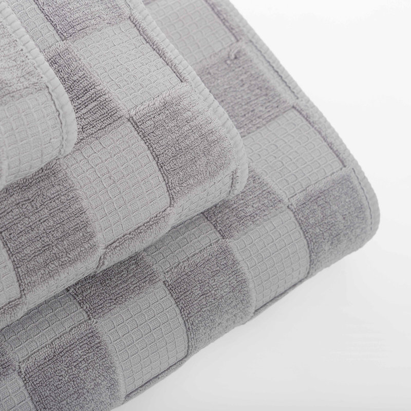 Chess Washcloth, Silver