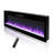 Symple Stuff Electric Fireplace, Recessed/Wall Mount, 16 Flame & Ember Bed Colors, Fireplace Heater w/Remote, Timer, Digital Display, 3D Multi-Row Flame, Black-1582048240
