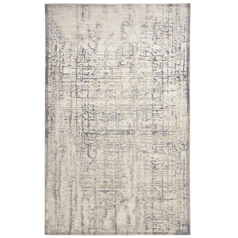 Ambrette Abstract Birch Area Rug, Rectangle 8' x 10'