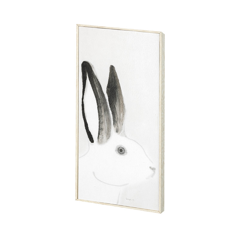 «Goose Gazing II», reproduction d'art encadrée à la main, Rabit Gazing I