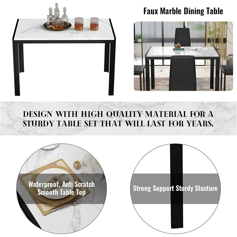 Ensemble repas pour 4 personnes Blomquist, Blanc, Blanc