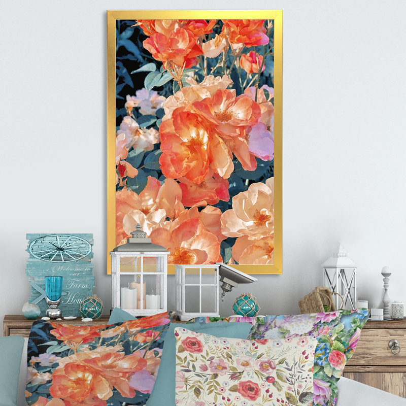 «Botanical Détail Of Blossoming Flowers III», reproduction d'art sur toile traditionnelle, H 32 po x l 16 po x P 1 po