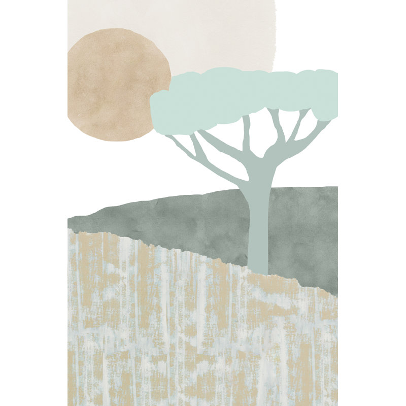 Ennerdale I by Flora Kouta - Painting on Canvas, 122 cm H x 81 cm W, Black Floater Framed