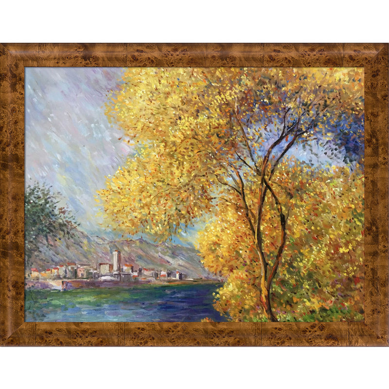«Antibes, View of Sails» par Claude Monet - reproduction d'art sur toile, H 35,75 po x l 45,75 po x P 2 po