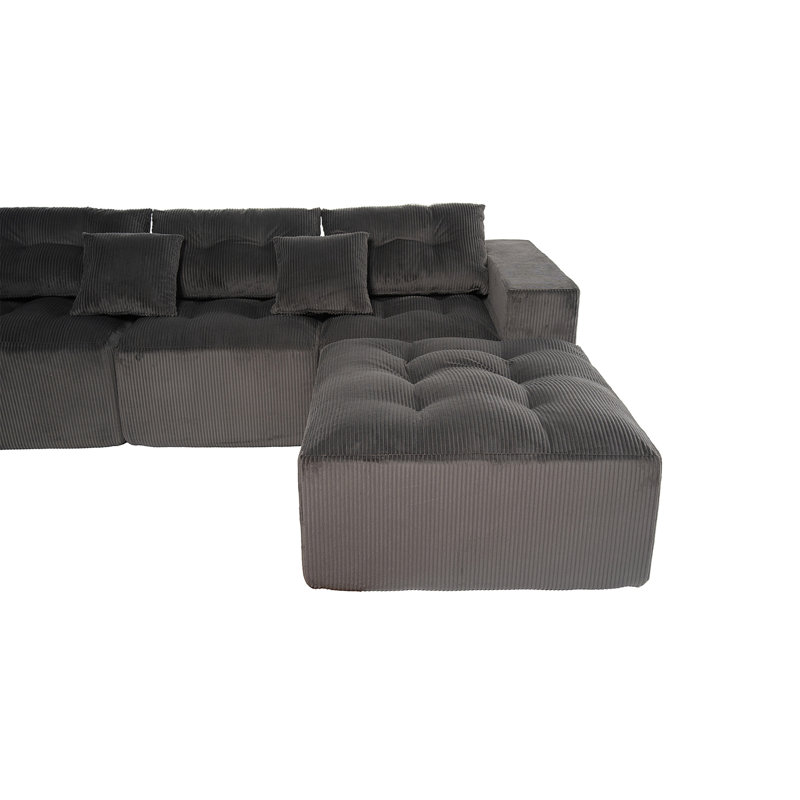 Canapé modulaire en L, Brown
