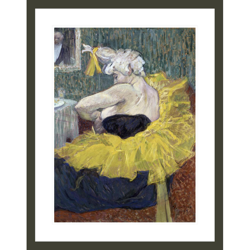 «The Clown Cha-U-Kao» par Henri de Toulouse-Lautrec, impression giclée encadrée, H 29,5 po x l 23,21 po