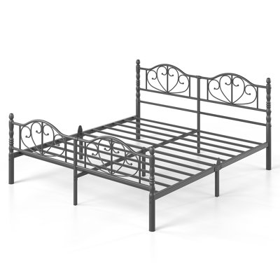 12" French Iron Beds With Headboard & Footboard