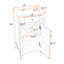 Meuble-lavabo moderne à faible encombrement avec lavabo intégré, tablette réglable et porte à fermeture en douceur-1825510549