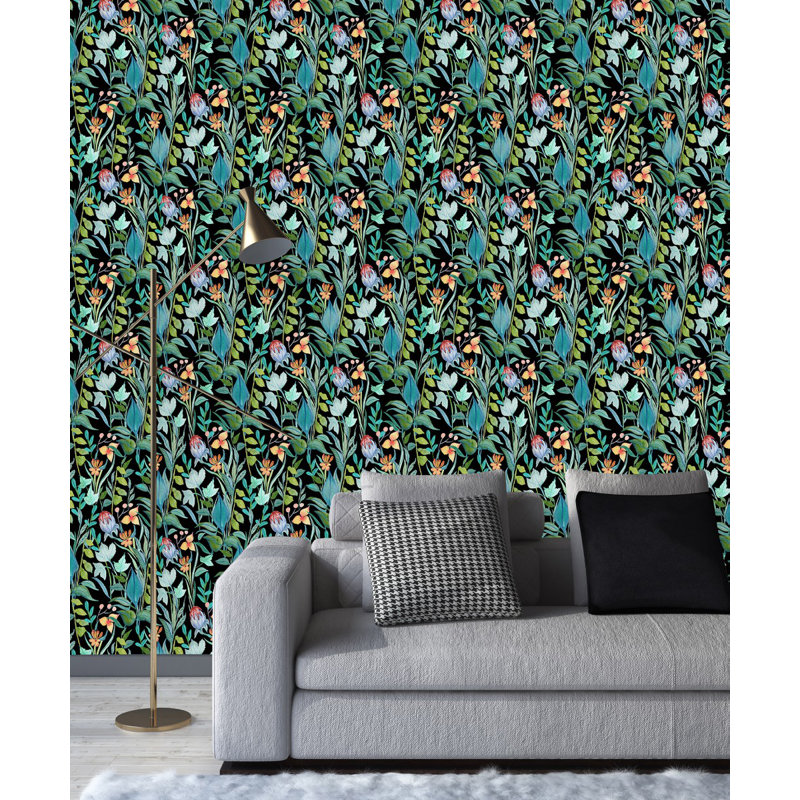 Floral Tile, 2.08' W x 10.42' L