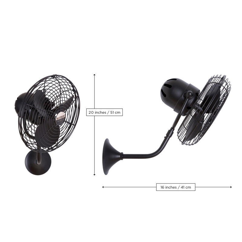 13" Wall Mounted Fan, Ametista
