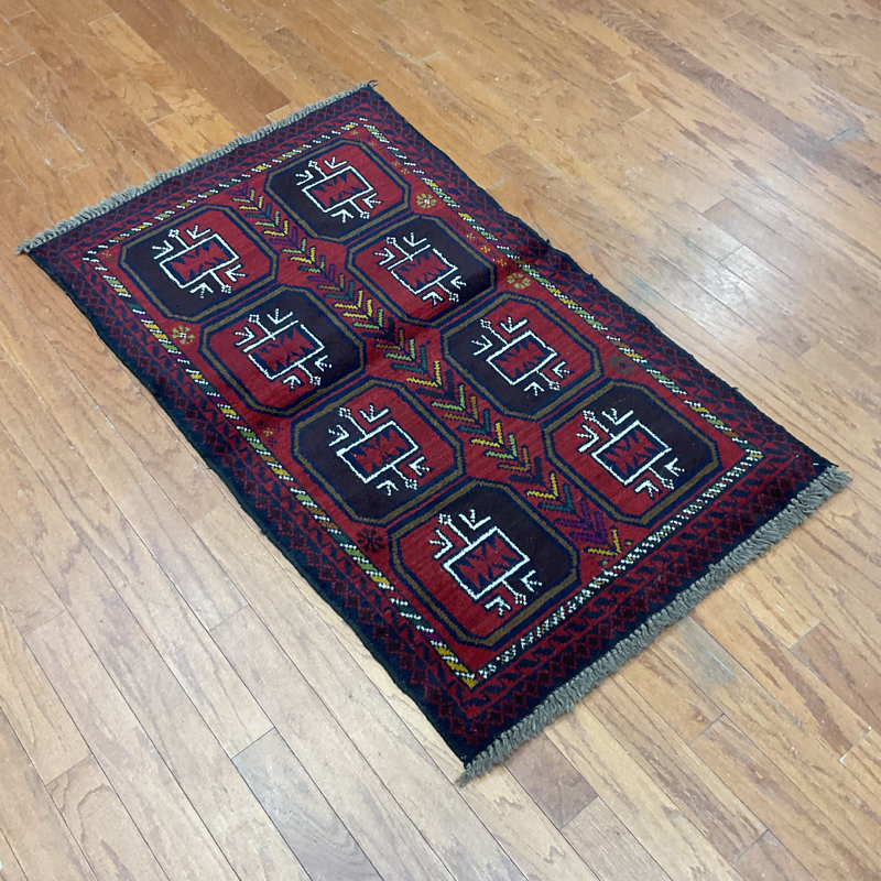  Handmade Balouchi Wool Rug