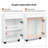 33.46 H x 15.74 W  Wood Salon Trolley Cart With 4 Wheels-122081732