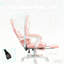 Fauteuil de jeu avec repose-pieds, fauteuil de jeu, appui-tête et soutien lombaire, pour la maison et le bureau