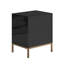 Table de chevet moderne en bois avec 2 tiroirs Bailes-687367901