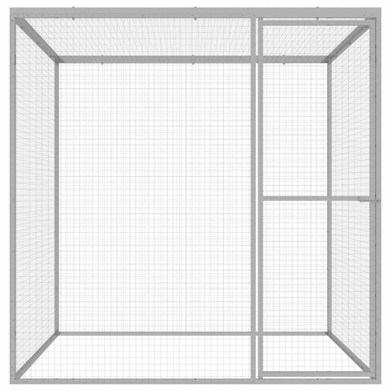  Cage à chat en acier galvanisé
