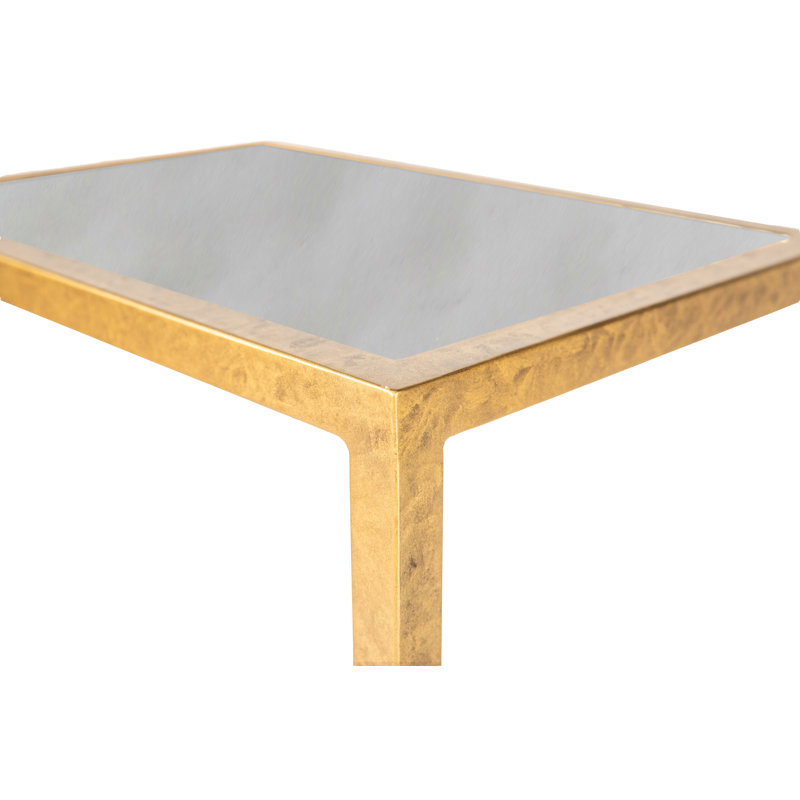Marble Top End Table, Royal Gold