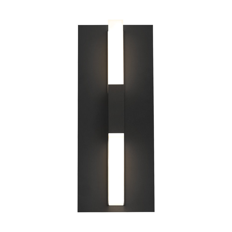 Lyft LED Outdoor Armed Sconce, Black, 12.5" H x 5" W x 5" D