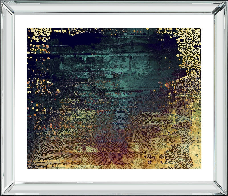 Textured Abstract - Single Picture Frame Print, Bevelled Mirror, 210.82 cm H x 172.72 cm W