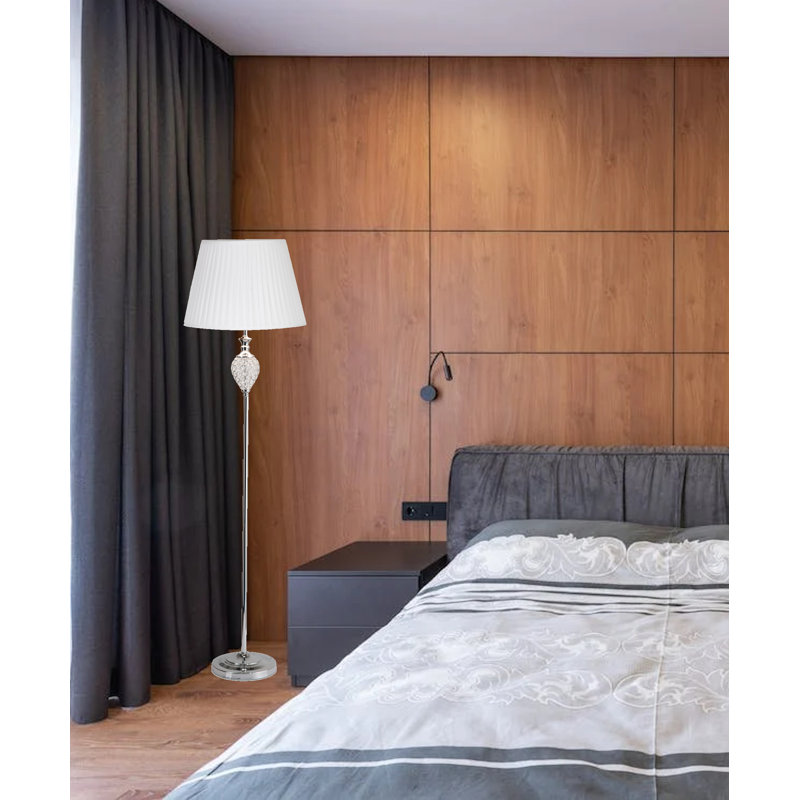 Paragonah 162cm Chrome Traditional Floor Lamp
