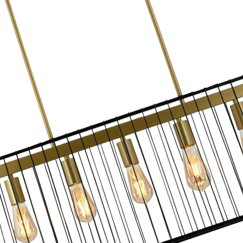 Faison 5 - Light Dimmable Kitchen Island Rectangle Chandelier
