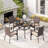 Salem 4 - Person Patio Dining Set with Square Table , Cushions Included
