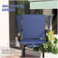 Tabourets de bar d'extérieur avec accoudoirs Outsunny, ensemble de 2 chaises de patio pivotantes à 360 ° avec tissu en maille haute densité, chaises de salle à manger à cadre en acier pour balcon, bord de piscine, jardin, bleu marine-157143796