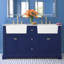 Ensemble de meuble-lavabo double 60 po Pardue-426896450