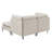 Linen Upholstered Modular Sectional With Metal Legs-840562610