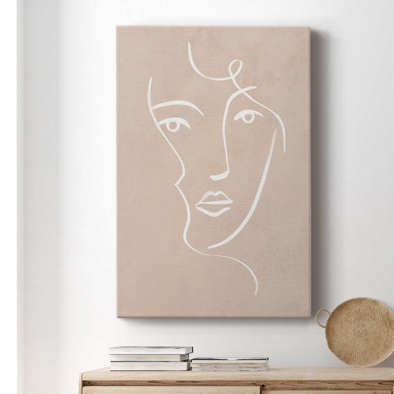 «Curly Face I», reproduction sur toile tendue, H 27 po x l 16 po