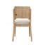 Ensemble de chaises de salle à manger rectangulaire en bois brun clair-933324637