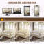 Velours Chesterfield canapé garniture cloutée capitonnée-452266462