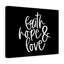 Faith, Hope & Love - Wrapped Canvas Print-1244064691