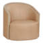 Dossier incurvé en similicuir Accent Chair