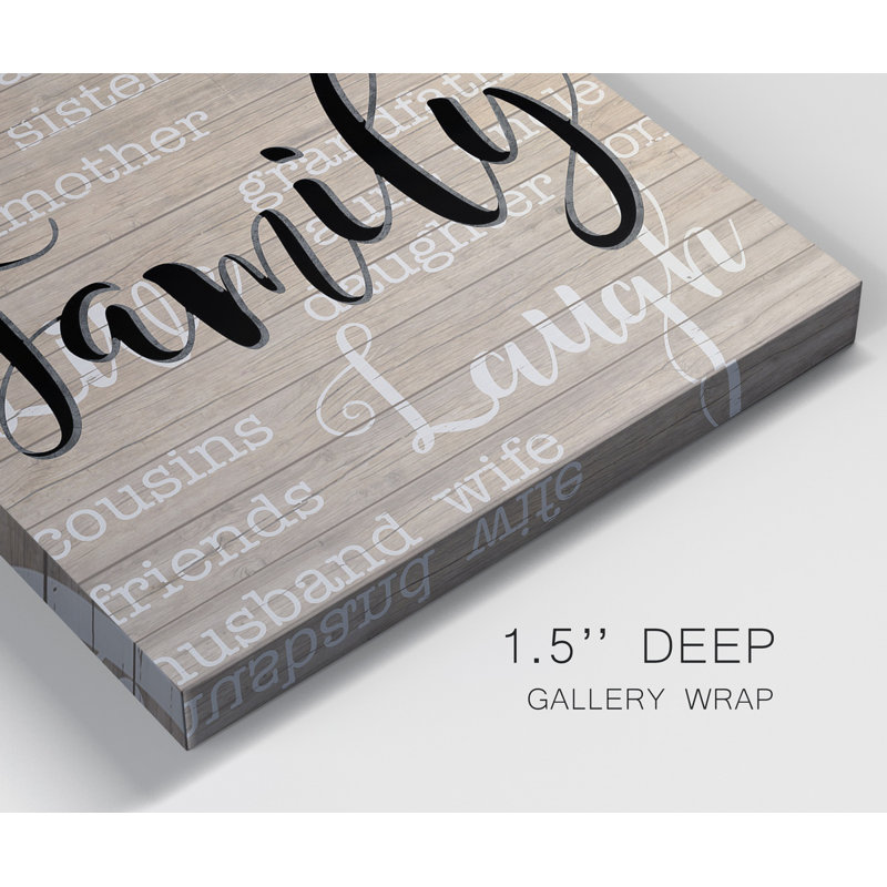 " Family " 2 - Pieces, 10" H x 10" W x 1" D