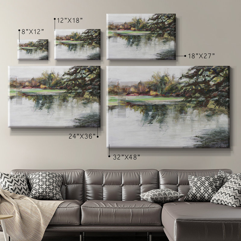 Sur toile tendue avec châssis de qualité supérieure - Prêt à être accroché, H 24 po x l 36 po