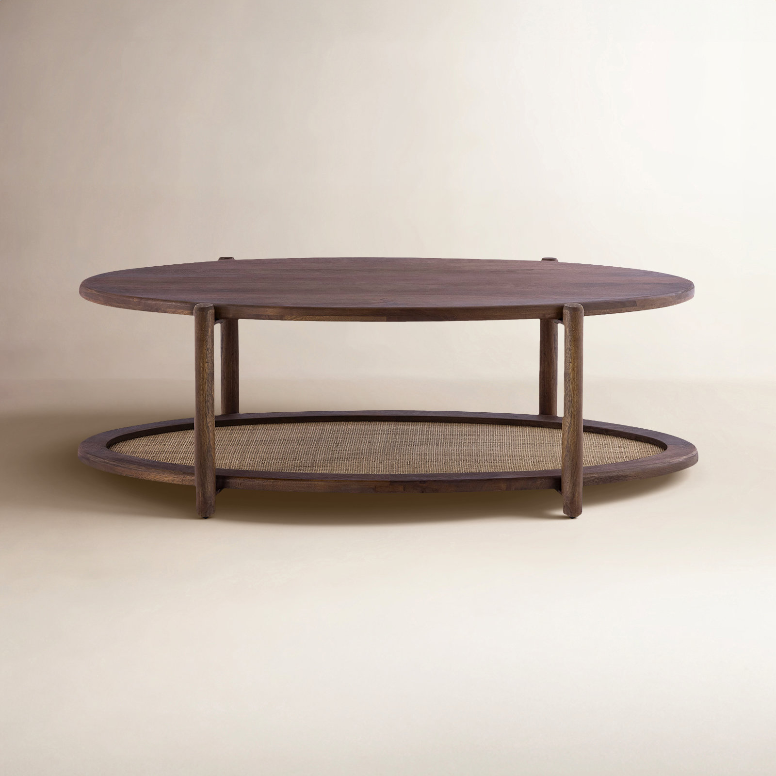 Avalon 47" Walnut Coffee Table