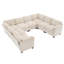 Canapé modulaire en velours côtelé 8 pièces 8 pièces-1435883457