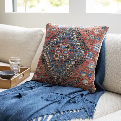 Vince Cotton Blend/Jute/Polyester/Polyester Blend Throw Square Pillow
