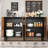 58" Modern Coffee Bar with 4 Doors-1411465114