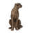 5.1X3.5X6.1" Copper Panther, Animal Statue Decor