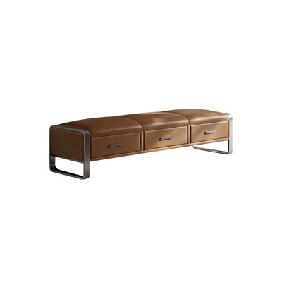 Banc de rangement rembourré en microfibre Esthen