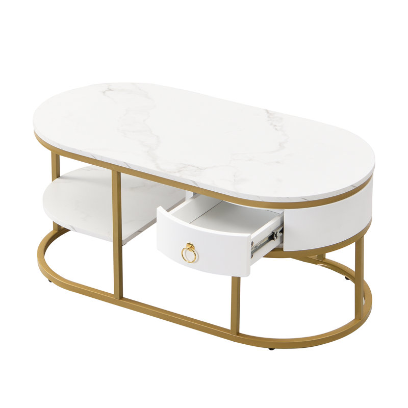 Auvil Frame Coffee Table with Storage
